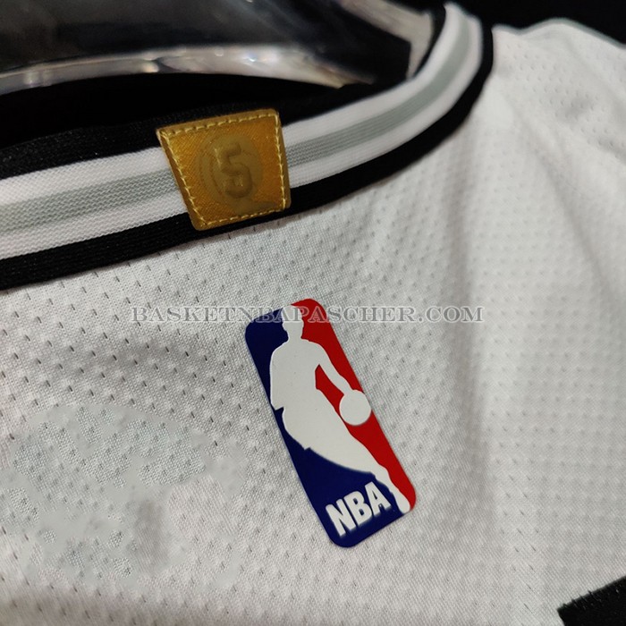 Maillot San Antonio Spurs Dejounte Murray NO 5 Association Authentique Blanc
